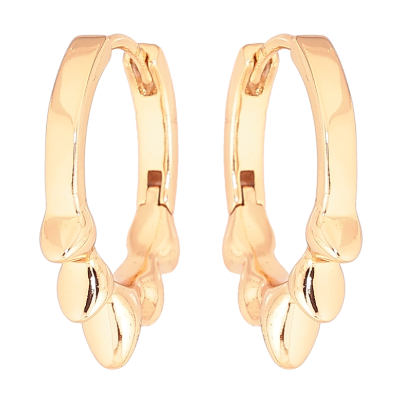 Серьги Xuping Позолота 18K колечки Декоративный узор фото №1 Серьги Xuping Позолота 18K колечки Декоративный узор фото №1