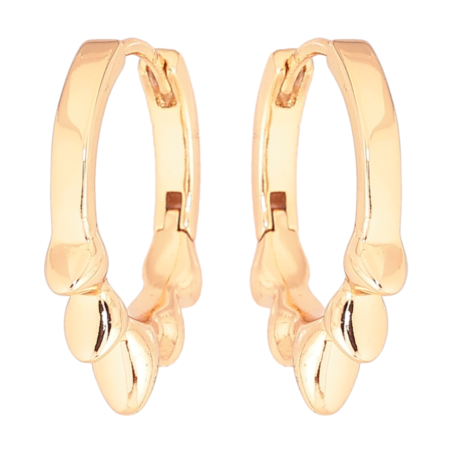 Серьги Xuping Позолота 18K колечки Декоративный узор фото №1