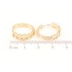 Серьги Xuping Позолота 18K колечки Декоративный узор фото №2