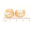 Серьги Xuping Позолота 18K колечки Резной орнамент фото №2