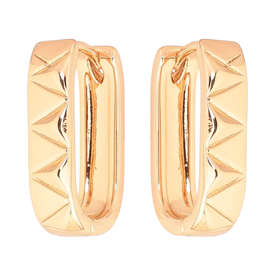 Серьги Xuping Позолота 18K колечки Декоративный узор фото №1