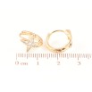 Серьги Xuping Позолота 18K колечки Звезды с цирконием фото №2
