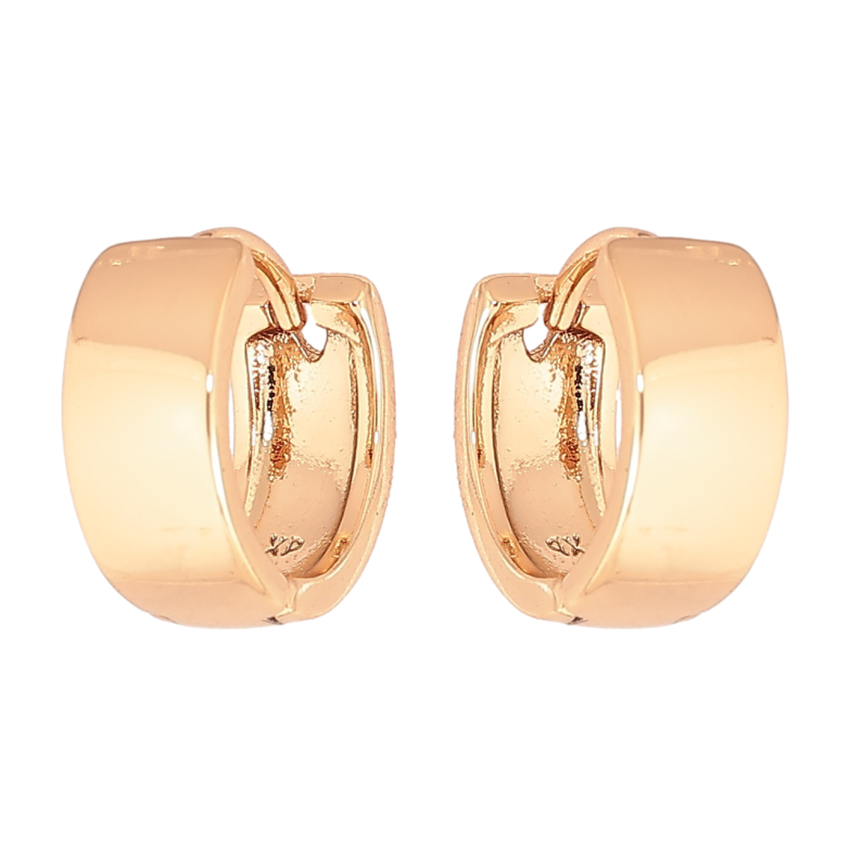 Серьги Xuping Позолота 18K колечки Классика ø 13мм шир. 5мм фото №1