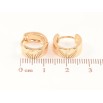 Серьги Xuping Позолота 18K колечки Классика, шир. 5мм ø 13мм фото №2