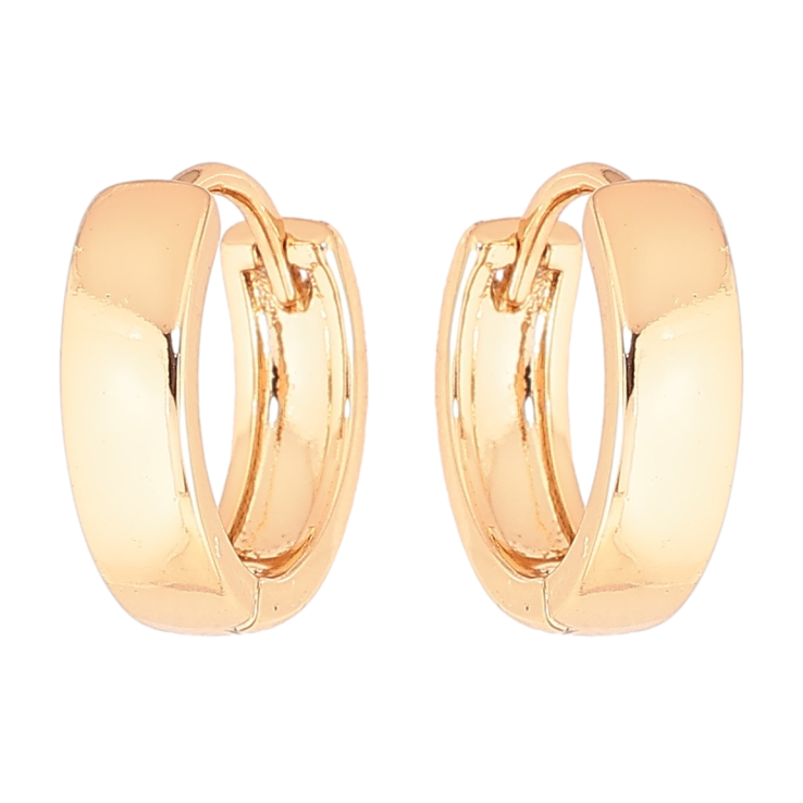 Серьги Xuping Позолота 18K колечки Классика, шир. 4мм ø 14мм фото №17 Серьги Xuping Позолота 18K колечки Классика, шир. 4мм ø 14мм фото №17