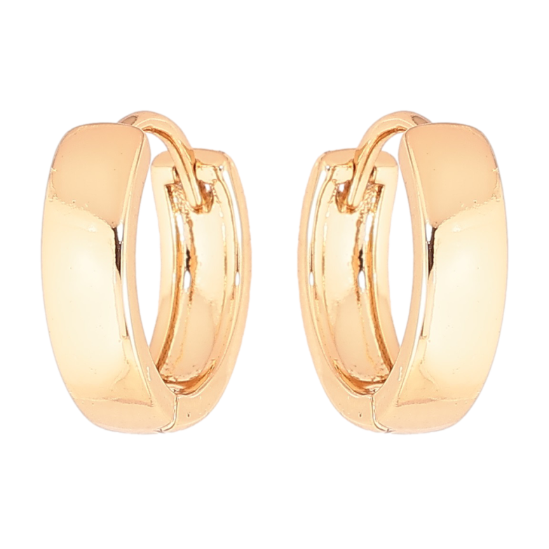 Серьги Xuping Позолота 18K колечки Классика, шир. 4мм ø 14мм фото №1