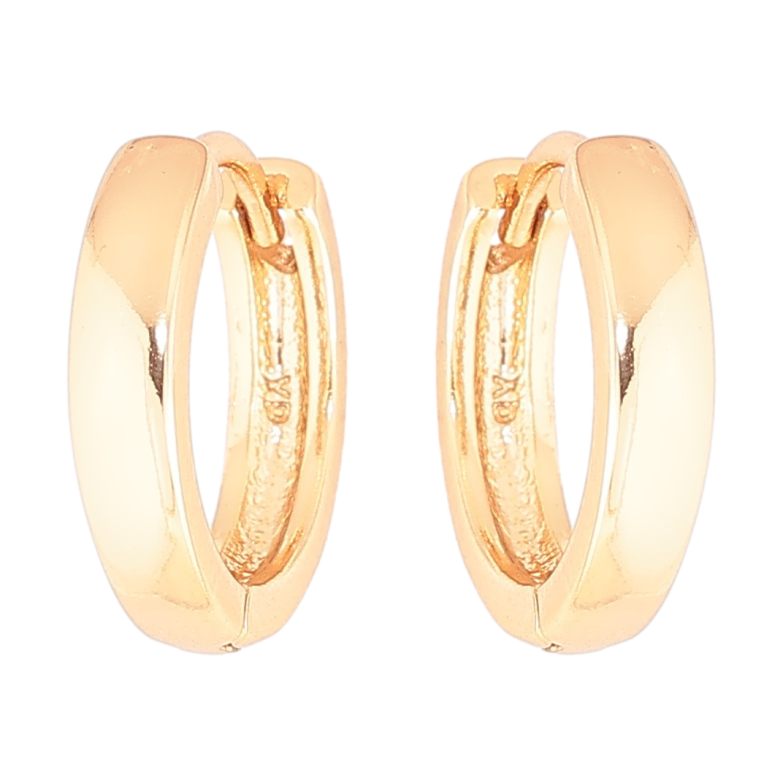 Серьги Xuping Позолота 18K колечки Классика, шир. 3мм ø 15мм фото №1 Серьги Xuping Позолота 18K колечки Классика, шир. 3мм ø 15мм фото №1