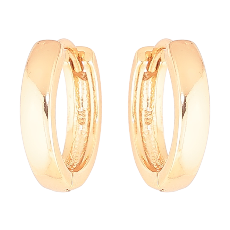 Серьги Xuping Позолота 18K колечки Классика, шир. 3мм ø 15мм фото №1