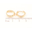 Серьги Xuping Позолота 18K колечки Классика, шир. 3мм ø 15мм фото №2
