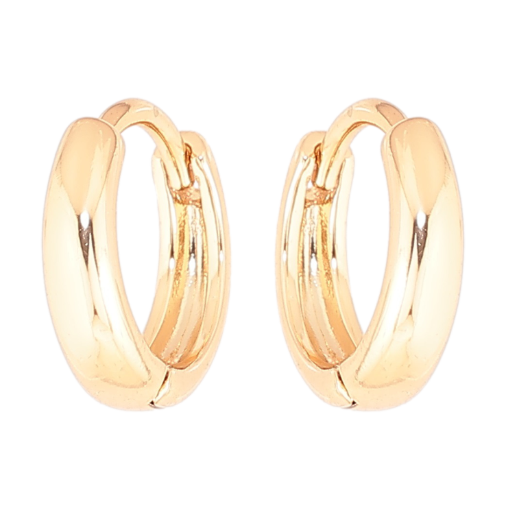 Серьги Xuping Позолота 18K колечки Классика ø 14мм фото №21