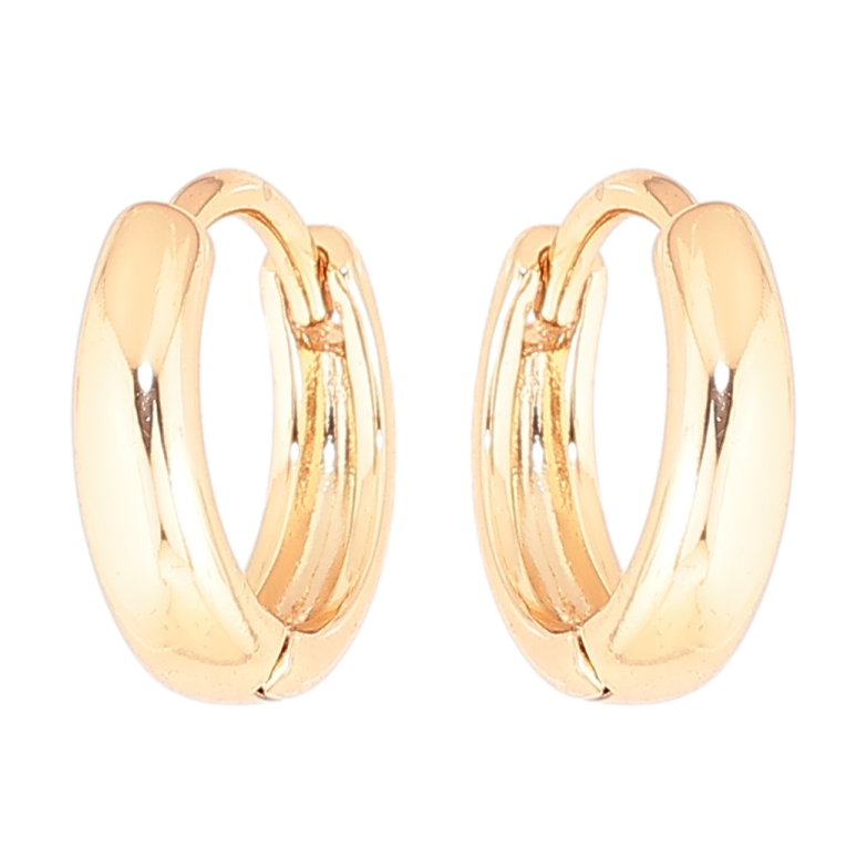 Серьги Xuping Позолота 18K колечки Классика ø 14мм фото №1 Серьги Xuping Позолота 18K колечки Классика ø 14мм фото №1