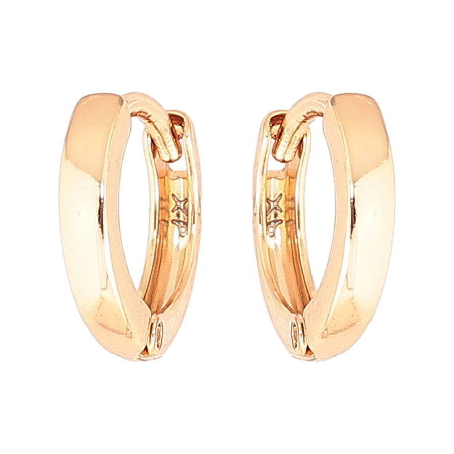 Сережки Xuping Позолота 18K колечка Класика, 2мм ø 11мм фото №1
