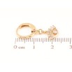Серьги Xuping Позолота 18K подвески на колечках Глаз с цирконием фото №2