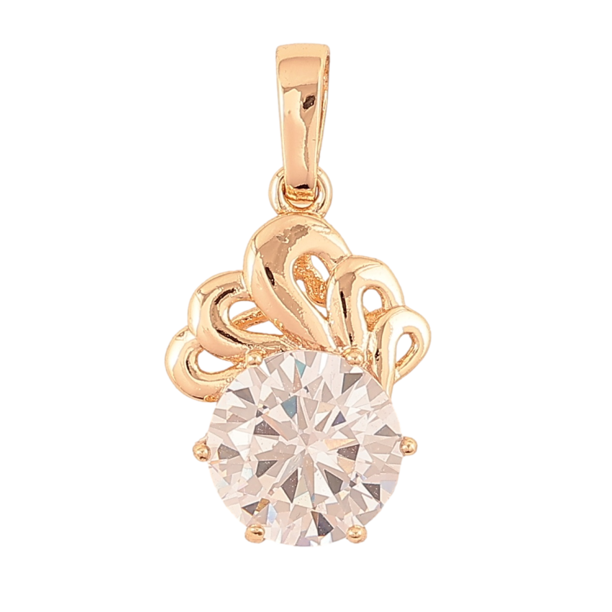 Кулон Xuping M&L Колір 18K «Декоративний візерунок з кристалом для ланцюжка до 6мм фото №1