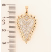 Кулон Xuping M&L Колір 18K «Сердечко з цирконієм для ланцюжка до 6мм фото №2