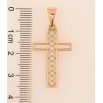 Кулон Xuping Позолота 18K Хрест з цирконієм» для ланцюжка до 7мм фото №2