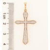 Кулон Xuping Позолота 18K Хрест з цирконієм для ланцюжка до 6мм фото №2