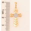 Кулон Xuping Позолота 18K + Родий Крест с цирконием для цепочки до 6мм фото №2 Кулон Xuping Позолота 18K + Родий Крест с цирконием для цепочки до 6мм фото №2