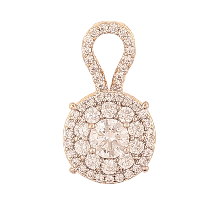 Кулон Xuping Позолота 18K + Родий Инкрустация цирконием для цепочки до 2мм фото №24