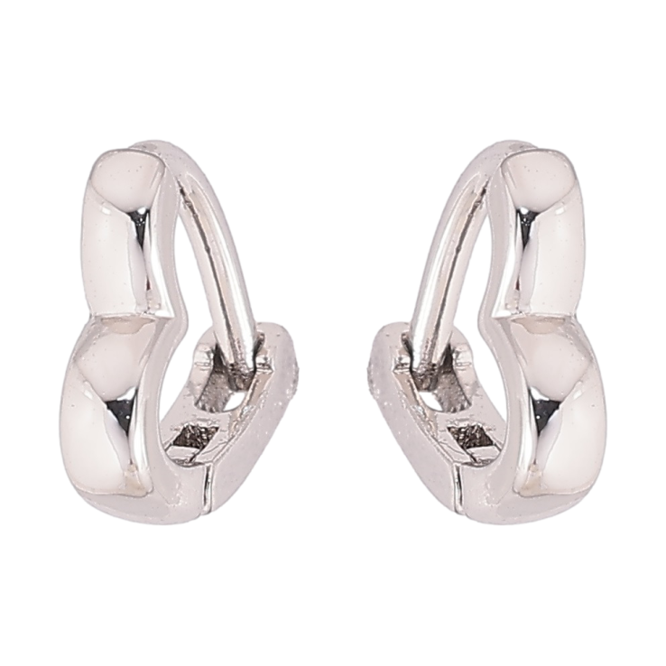 Сережки дитячі Xuping Родій колечка «Сердечка» фото №19 Сережки дитячі Xuping Родій колечка «Сердечка» фото №19