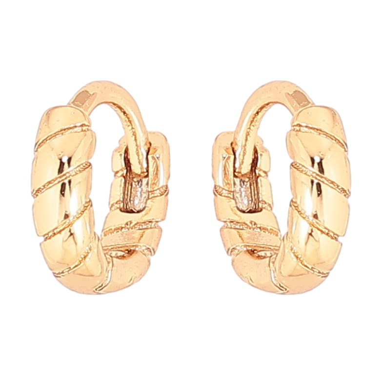 Серьги Xuping Позолота 18K колечки Декоративный узор фото №1 Серьги Xuping Позолота 18K колечки Декоративный узор фото №1