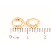 Серьги Xuping Позолота 18K колечки Декоративный узор фото №2 Серьги Xuping Позолота 18K колечки Декоративный узор фото №2