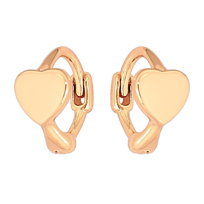 Сережки Xuping Позолота 18K колечка «Сердечка» фото №1 Сережки Xuping Позолота 18K колечка «Сердечка» фото №1