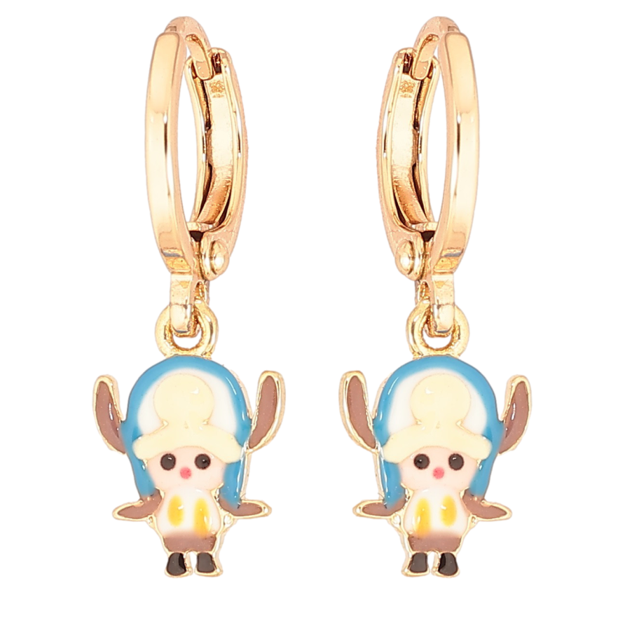 Серьги Xuping Позолота 18K подвески на колечках Мультяшные персонажи фото №1