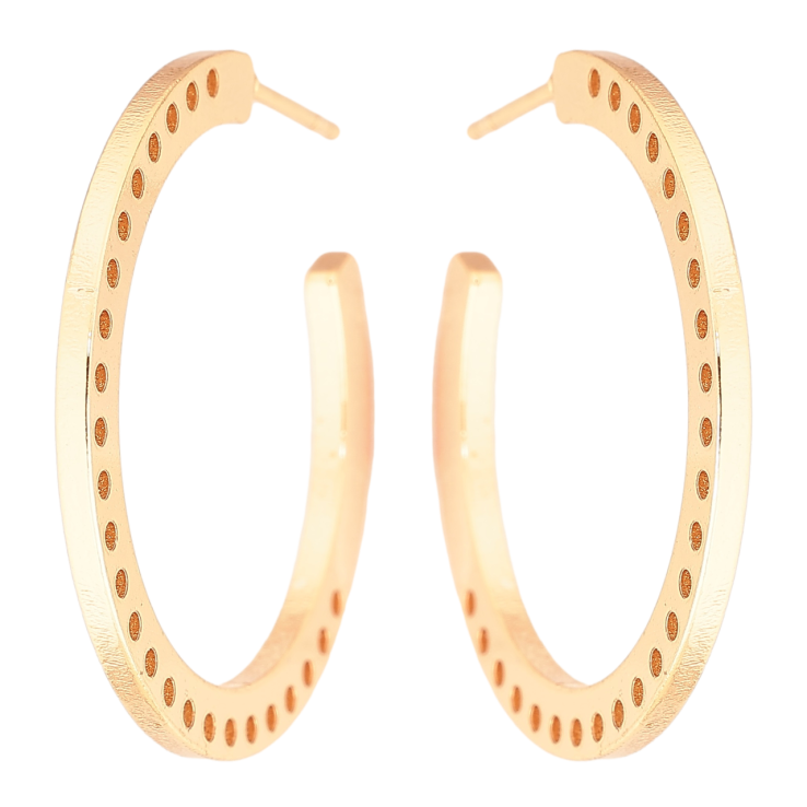 Сережки Xuping Позолота 18K пусети «Дуги з візерунком» фото №12