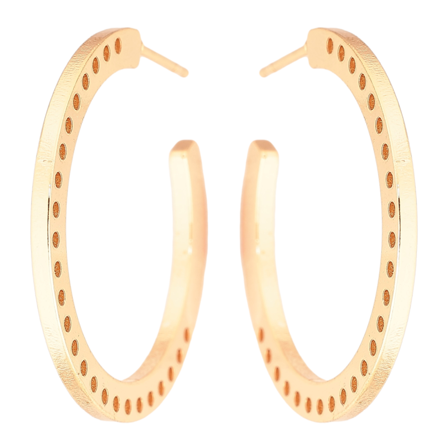 Сережки Xuping Позолота 18K пусети «Дуги з візерунком» фото №1