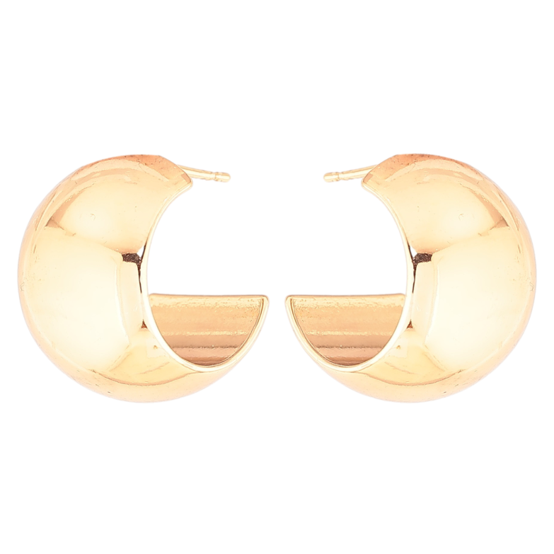 Серьги Xuping Позолота 18K пусеты Широкие дуги фото №1 Серьги Xuping Позолота 18K пусеты Широкие дуги фото №1