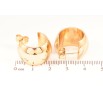 Сережки Xuping Позолота 18K пусети «Широкі дуги» фото №2 Сережки Xuping Позолота 18K пусети «Широкі дуги» фото №2