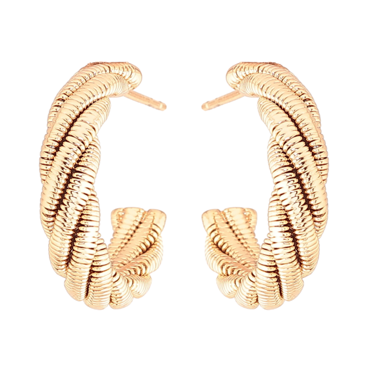 Сережки Xuping Позолота 18K пусети «Декоративні дуги» фото №9 Сережки Xuping Позолота 18K пусети «Декоративні дуги» фото №9