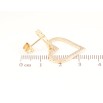Сережки Xuping Позолота 18K пусети «Сердечка» фото №2