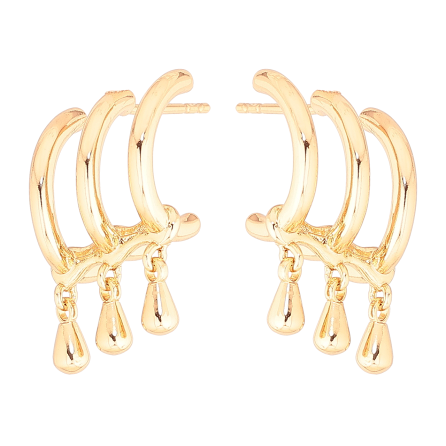 Сережки Xuping Позолота 18K пусети «Декоративні підвіски» фото №1 Сережки Xuping Позолота 18K пусети «Декоративні підвіски» фото №1