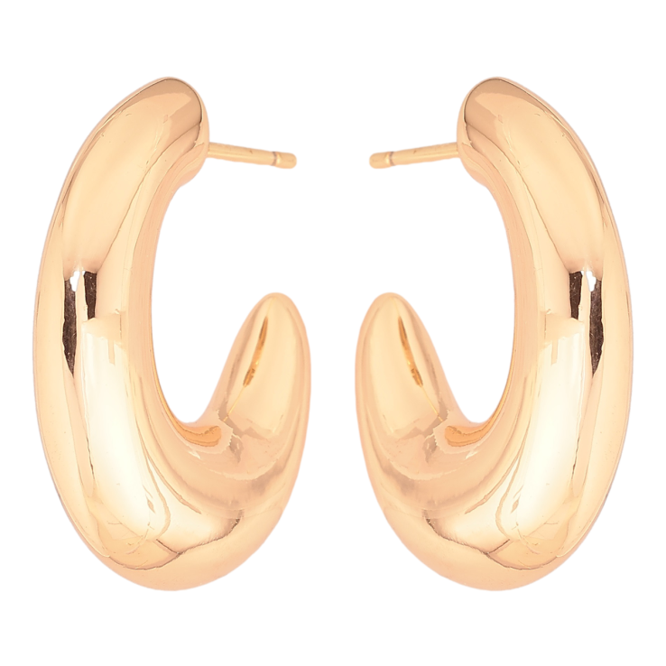 Сережки Xuping Позолота 18K пусети «Об'ємні дуги» фото №8 Сережки Xuping Позолота 18K пусети «Об'ємні дуги» фото №8