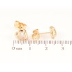 Сережки Xuping Позолота 18K пусети «Сердечка з кристалами» фото №2