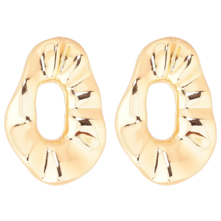 Сережки Xuping Позолота 18K пусети Декоративні овали фото №3 Сережки Xuping Позолота 18K пусети Декоративні овали фото №3