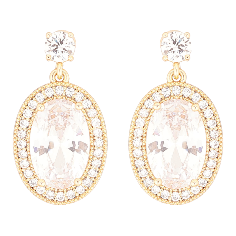 Сережки Xuping Позолота 18K пусети «Кришталеві підвіски» фото №1 Сережки Xuping Позолота 18K пусети «Кришталеві підвіски» фото №1