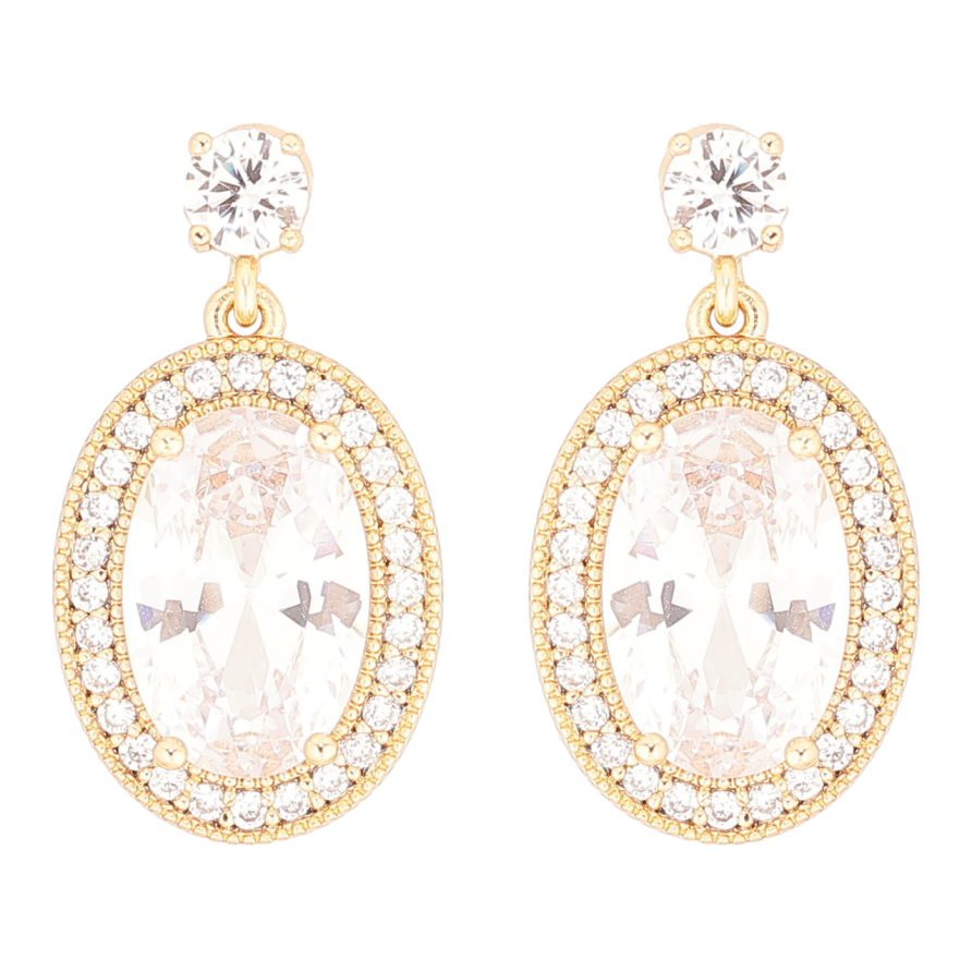 Сережки Xuping Позолота 18K пусети «Кришталеві підвіски» фото №1 Сережки Xuping Позолота 18K пусети «Кришталеві підвіски» фото №1