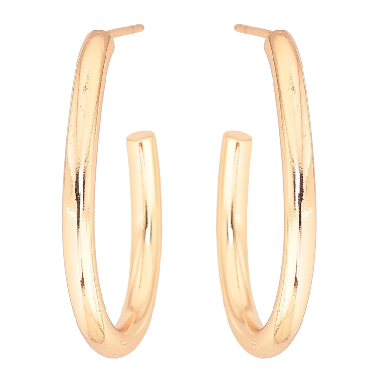 Серьги Xuping Позолота 18K пусеты Дуги фото №1