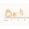 Сережки Xuping Позолота 18K пусети «Сердечка з цирконієм і перлинками» фото №2 Сережки Xuping Позолота 18K пусети «Сердечка з цирконієм і перлинками» фото №2