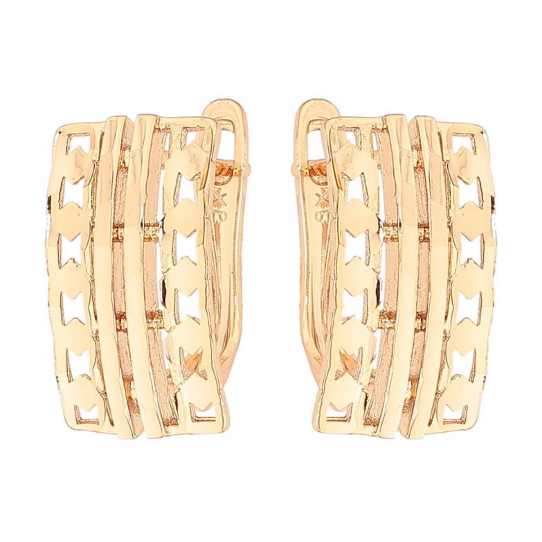 Серьги Xuping Позолота 18K английский замок Декоративный узор фото №1 Серьги Xuping Позолота 18K английский замок Декоративный узор фото №1