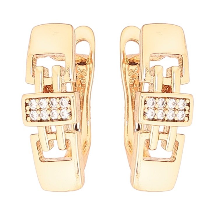 Серьги Xuping Позолота 18K английский замок Декоративный узор с цирконием фото №22