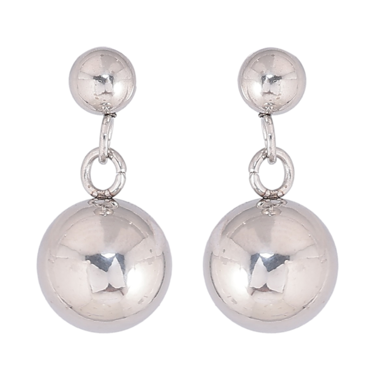 Серьги Xuping TTM Stainless Steel цвет Родий пусеты Подвески из шариков фото №5 Серьги Xuping TTM Stainless Steel цвет Родий пусеты Подвески из шариков фото №5