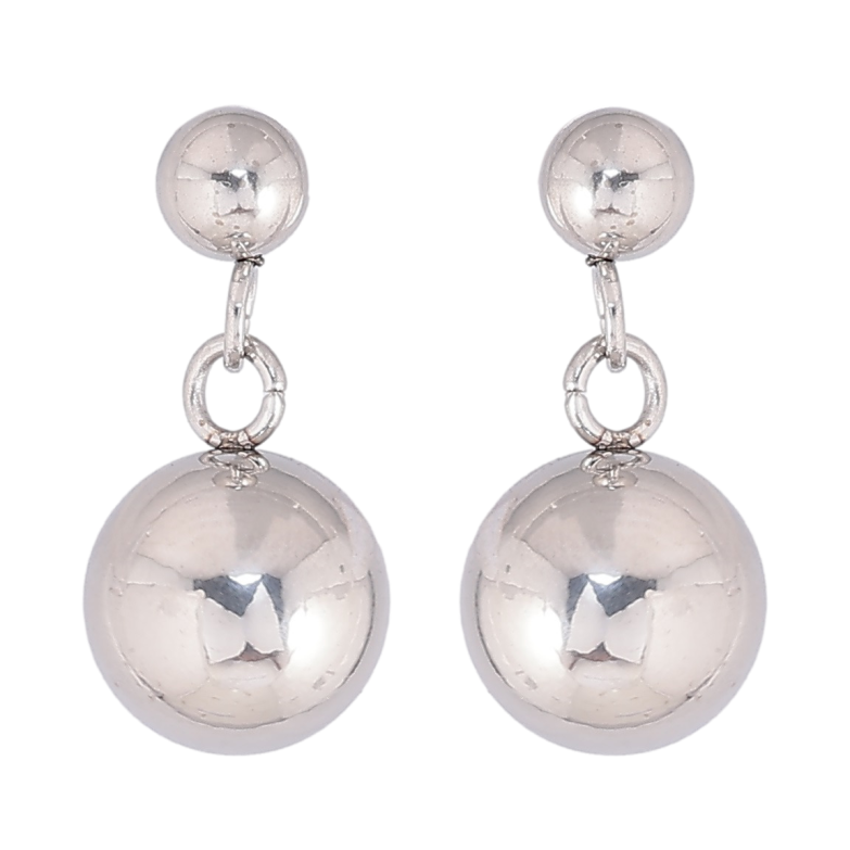 Сережки Xuping TTM Stainless Steel колір Родій пусети «Підвіски з кульок» фото №1 Сережки Xuping TTM Stainless Steel колір Родій пусети «Підвіски з кульок» фото №1