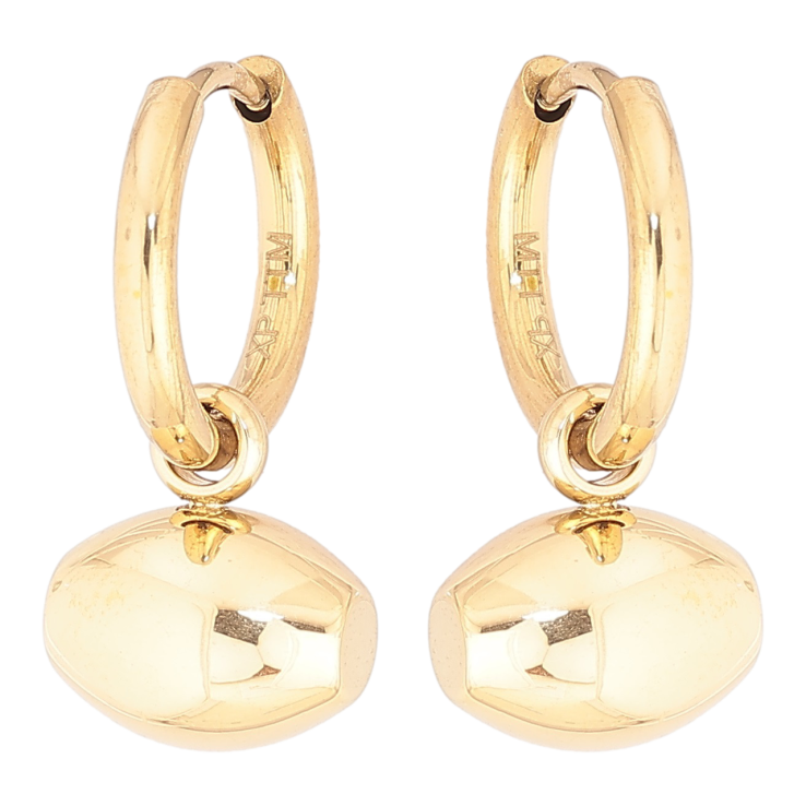 Серьги Xuping TTM Stainless Steel цвет 14К подвески на колечках Декоративные подвески 2 в 1 фото №21