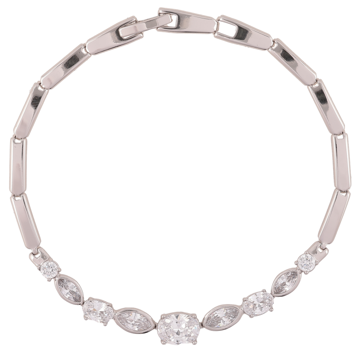 Браслет Xuping Родий Кристальная дорожка размер 19см х 3мм фото №16 Браслет Xuping Родий Кристальная дорожка размер 19см х 3мм фото №16