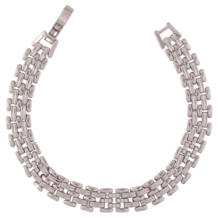 Браслет Xuping Родий Декоративный браслетный орнамент размер 19см х 10мм фото №11 Браслет Xuping Родий Декоративный браслетный орнамент размер 19см х 10мм фото №11