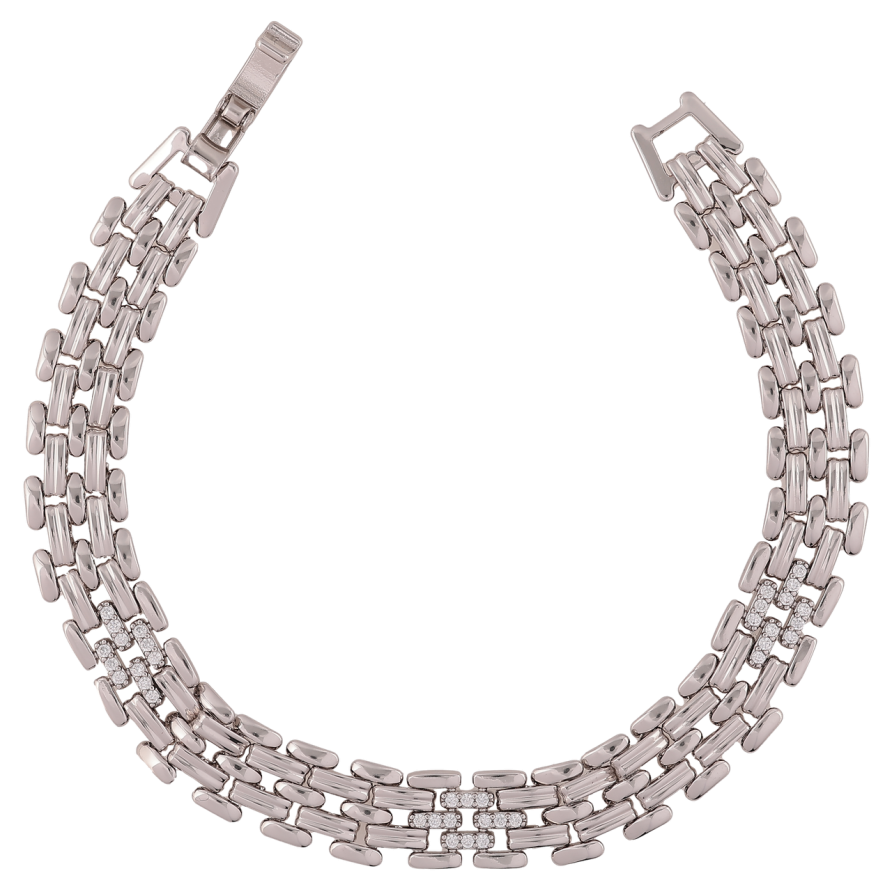 Браслет Xuping Родий Декоративный браслетный орнамент размер 19см х 10мм фото №1 Браслет Xuping Родий Декоративный браслетный орнамент размер 19см х 10мм фото №1